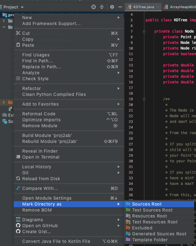 IntelliJ Mark directory as